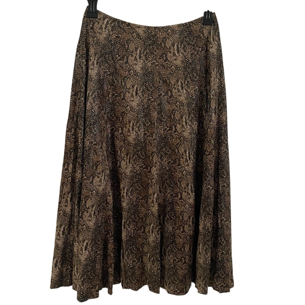 Reba faux suede snake print crinkle maxi skirt NWT  Argentina size 6
